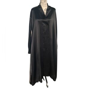 Natasha Zinko London, Double‎ Breasted Black Long Jacket Dress, Size 12 US, EUC